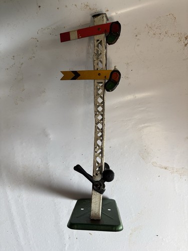 Hornby prewar double semaphore - prewar,