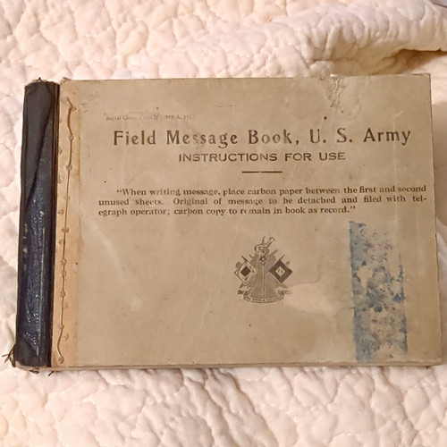 Wwii army field message - u.s.,