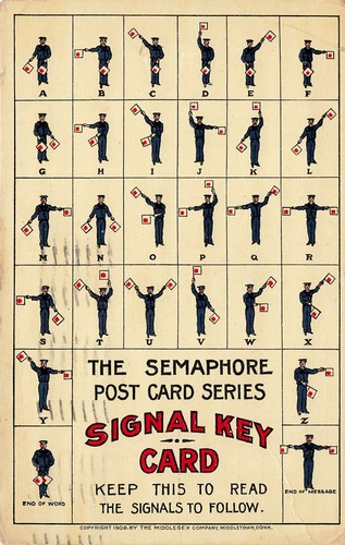 1910 postcard the semaphore - 1910,